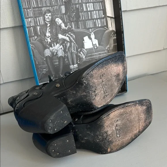 Black Leather Women's Boots - Picture 5 of 5